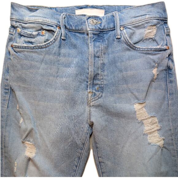 Mother Superior Jeans Womens 28 Trickster Ankle An Icy Confession Distressed - Picture 11 of 11